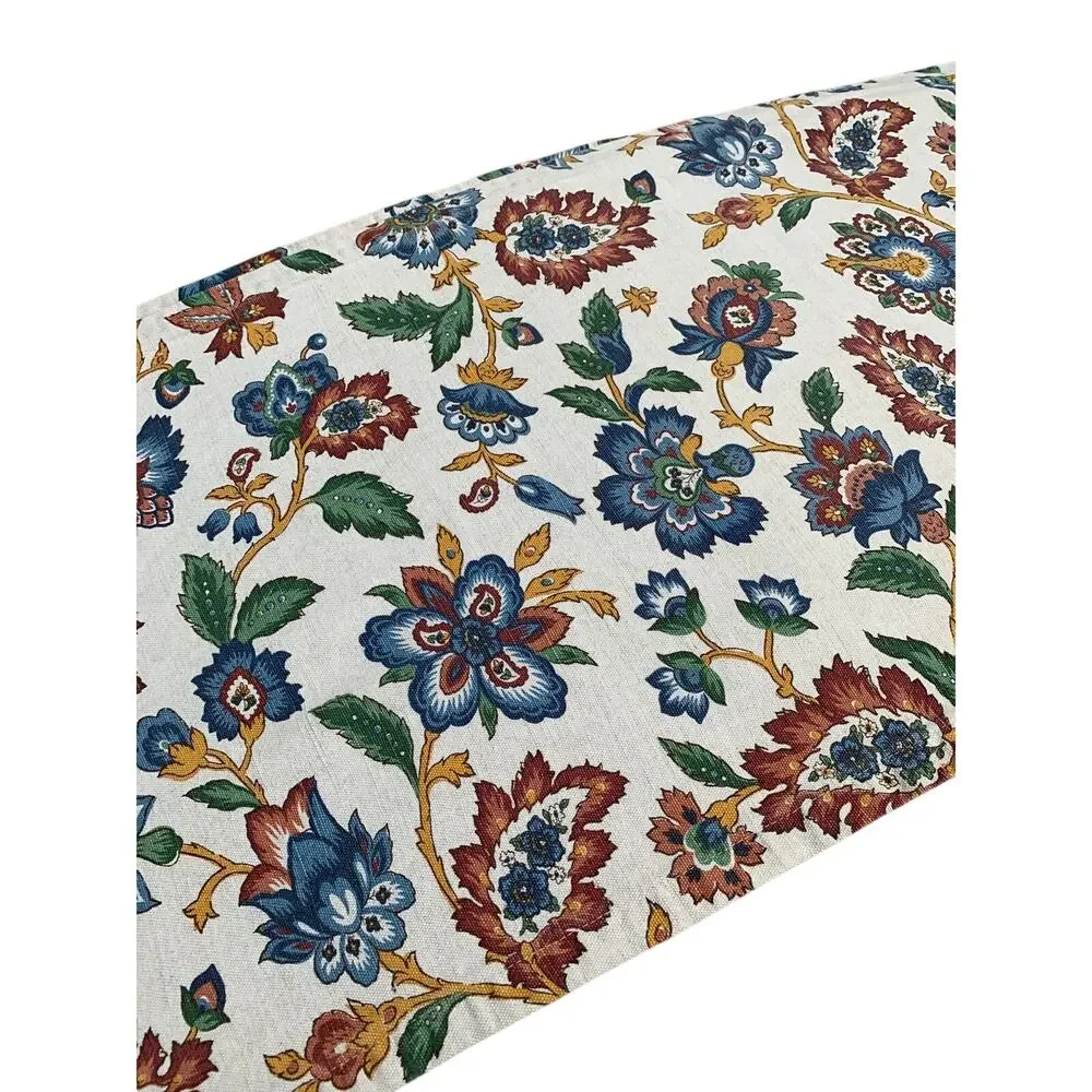 Vintage William Sonoma Cotton/Linen Table Runner 15x76 Made in Italy